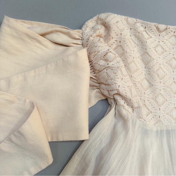 NWT! FREE PEOPLE romanticize nude peach dress, M. - Picture 4 of 12